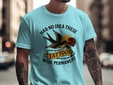 Tattoo Bird Rose T Shirt, Funny Tattoo Tee, Tattoo Day Shirts, Ink Lover Gift, Traditional Tattoo Art, Permanent Tattoo Joke thumbnail 7