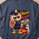 Officer Hoot the Owl Halloween Sweatshirt thumbnail 7