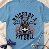 Raised By A Pit Bull Tee | Pit Bull Lover Shirt | Pittie Shirt | Bully Breed Gift thumbnail 8
