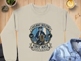 Sailboat Skeleton First Mate Sailing Crewneck Sweatshirts Nautical Sailor Boat Deck Rope Graphic thumbnail 9