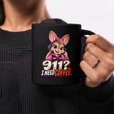 911 I Need Coffee Dispatcher Mug thumbnail 1