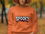 Halloween Spooky Drip Sweatshirt, Graphic Sweatshirt, Creepy Cute, Trendy Fall Apparel, Halloween Party Sweatshirt, Spooky Season Sweatshirt thumbnail 3