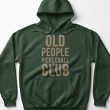 Pickleball Gildan Fleece Hoodie, Old People Pickleball Club, Cozy Athletic Court Pullover thumbnail 5