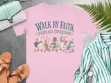 Walk By Faith Misplace Everything Shirt, Funny Christian Duck Tee, Cozy Faith Humor Gift for Mom, Cute Duck Lover T-Shirt thumbnail 3