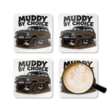 Grand Wagoneer Corkwood Coaster Set, The Waggy Car Coasters, Muddy By Choice Decor, Off Road Coasters thumbnail 5