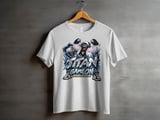 Gorilla Gaming T-Shirt for Kids, Titan Game On Youth Gamer Tee, Blue Silver Gorilla Graphic Shirt, Pixo League thumbnail 4