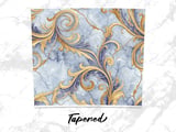 20 oz Skinny Tumbler Wrap, Golden Floral, Marble Texture, Sublimation Design, Straight and Tapered Wrap png, Digital Download thumbnail 4