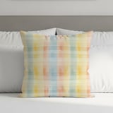 Watercolor Plaid Throw Blanket: Soft, Lightweight, Home Decor, Matching Pillows thumbnail 5