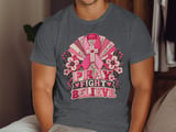 Faux Patchwork Pray Fight Believe Tee thumbnail 8