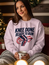 Knee Done Ready To Run T-Shirt: Knee Surgery Recovery, Post Operation Rehabilitation Apparel thumbnail 5