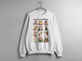12 Cats of Christmas Breeds Illustrated Xmas Graphic Print Standard T-Shirts for Cat Lovers thumbnail 7