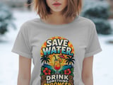 Save Water Drink Stronger Tee thumbnail 5