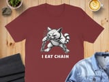 I Eat Chain absurd brain rot Cat Tee thumbnail 5