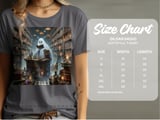 Ghost Reading T-Shirt, Library T-Shirt, Spooky Season T-Shirt, Halloween T-Shirt, Book Lover T-Shirt, Gothic T-Shirt, Witch T-Shirt thumbnail 5