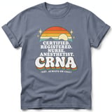 Retro CRNA Always On Call Tee thumbnail 4
