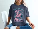 Just a Girl Who Loves Axolotls T-Shirt thumbnail 4