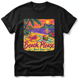 Beach Please ~ Comfort Colors Premium Tee thumbnail 1