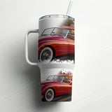 40oz Tumbler Wrap PNG Classic Car Retro Diner Route 66 Vintage Auto Digital Design for Car Lovers, Instant Download File thumbnail 10