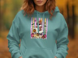 Cute Retro Ghost Halloween Sweatshirt, Trendy Spooky Season Hoodie, Fall Ghost Heart Glasses T-Shirt Gift for Her thumbnail 10