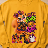 Sally the Squirrel Stylish Halloween Sweatshirt thumbnail 9