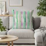 Striped Throw Blanket and Pillow: Watercolor Wash, Soft Cozy Gifts for Home  thumbnail 11