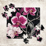 Orchid Tumbler Design, Digital Download, Floral Tumbler PNG, Watercolor Flower Backgrounds, Junk Journal Pages, Digital Scrapbooking Paper thumbnail 12