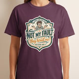Funny 'Not My Fault They Hired Me' T-Shirt, Sarcastic Office Humor Graphic Tee, I Didn't Ask For This Work Gift for Coworker thumbnail 10