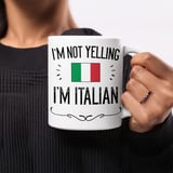 Funny Italian Gift Mug – I'm Not Yelling thumbnail 5