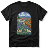 Gogh Live Free ~ Comfort Colors Premium Tee thumbnail 1
