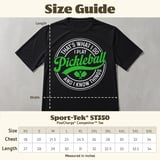 Pickleball Sport-Tek Performance Tee, That's What I Do I Play Pickleball And I Know Things, Court Apparel thumbnail 11