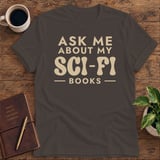 Ask Me About My Sci-Fi Books Softstyle Tee thumbnail 2