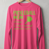 Pickleball Sport-Tek Long Sleeve Tee, Pickleball Mom (Noun) 1. Like a Normal Mom But Cooler, Sun Shield Shirt thumbnail 2