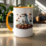 Halloween Mug, Ghost Gardener, Pumpkin Patch Mug, Cute Fall Coffee Mug, Spooky Season Gift, Halloween Party Decor, Halloween Lover Mug thumbnail 9