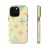 Retro Stars iPhone Case: Mid-Century Modern, Colorful, Seamless Pattern thumbnail 2