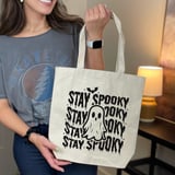 Stay Spooky Ghost Tote Bag thumbnail 8