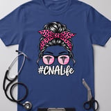 CNA Life Messy Bun Tee thumbnail 3