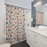 Bohemian Sea Turtle & Bloom Shower Curtain thumbnail 3