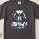 Hands That Care Heart That Prays Tee thumbnail 5