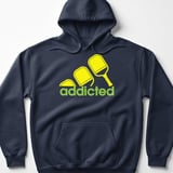 Pickleball Gildan Fleece Hoodie, addicted, Court Pullover thumbnail 6