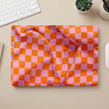 Pink Orange Checkered Laptop Case thumbnail 5