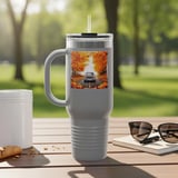 Grand Wagoneer Tumbler, The Waggy, Autumn Leaves, Pumpkin Tumbler, Fall Car Tumbler, Cars at Petralla Shop thumbnail 6
