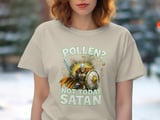 Pollen Not Today Satan T-Shirt, Allergy Season Shirt, Funny Spring Shirt, Warrior Fighting Allergies Tee, Seasonal Allergies T-Shirt thumbnail 3
