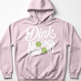 Pickleball Gildan Fleece Hoodie, Dink Around & Find Out, Warm Pickleball Player Court Pullover thumbnail 8