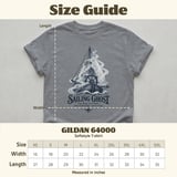 Sailing Ghost Crewneck Sweatshirts Vintage Maritime Sailor Boat Fair Wind Foul Omen Graphic Print thumbnail 6