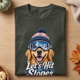 Let's Hit The Slopes Dog Tee thumbnail 5