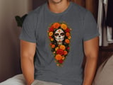 Floral Sugar Skull Catrina Tee or Sweatshirt thumbnail 6