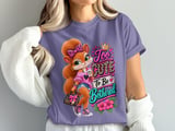 Too Cute To Be Bothered Sally the Squirrel Tee thumbnail 3
