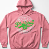 Pickleball Gildan Fleece Hoodie, That's What I Do I Play Pickleball And I Know Things, Court Pullover thumbnail 11