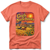 Gogh North Dakota ~ Comfort Colors Premium Tee thumbnail 1