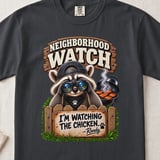 Neighborhood Watch Raccoon Tee thumbnail 5